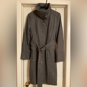 Keneth Cole grey military style coat